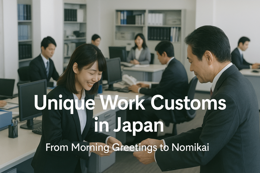 Unique Work Customs in Japan: From Morning Greetings to Nomikai - POPOTECH